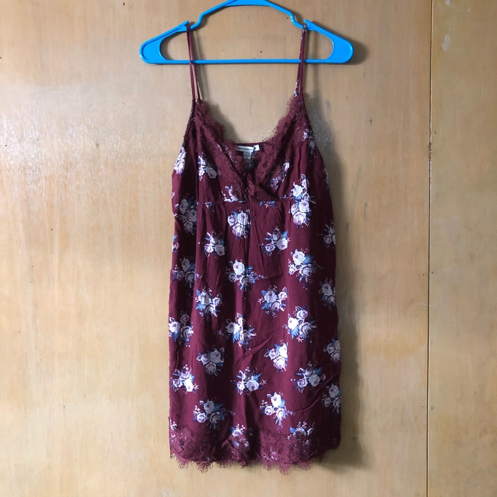 Red Lace Slip Dress